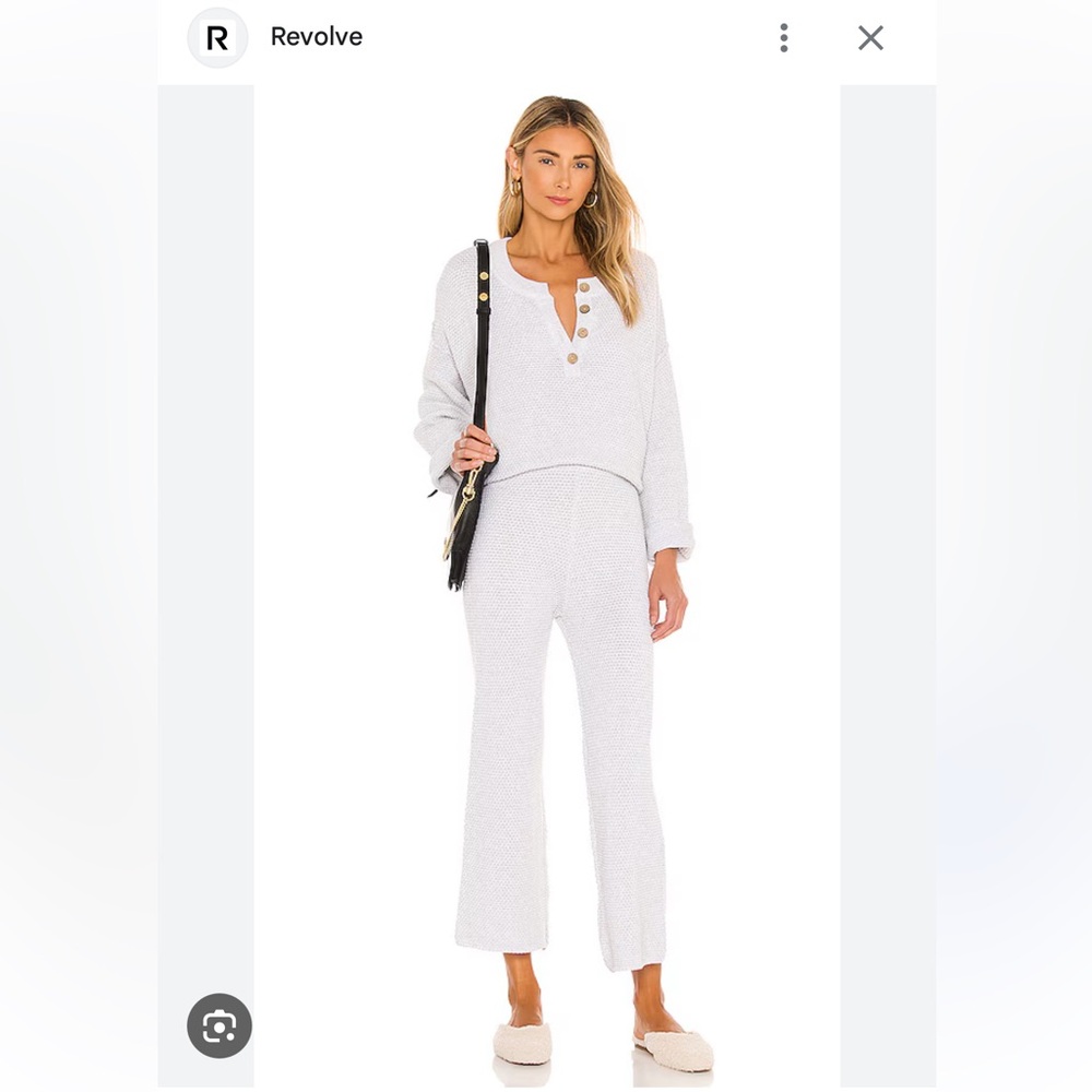 Free People Gray Hailee Sweater Set